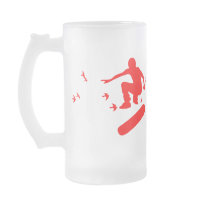 skateboard. board with birds. mugs