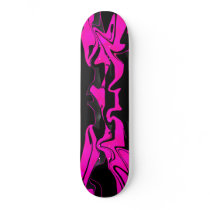 Skateboard Bright Pink Glow