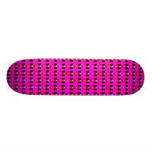 Skateboard Bright Pink Heart