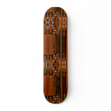 Skateboard Carved Wooden Door
