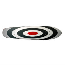 Skateboard crazy bullseye target customizeable