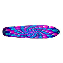 Skateboard Crazy dots surfboard customizeable