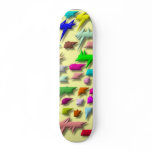 Skateboard Deck Design: Fish.font.fun.