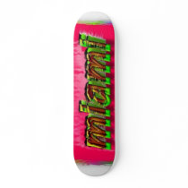 Skateboard Deck Design: Miami by lester_palocsay Skateboard Deck Design: Miami