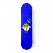 Skateboard Environmental Chick 2 by chicktshirts Skateboard Environmental Chick 2
