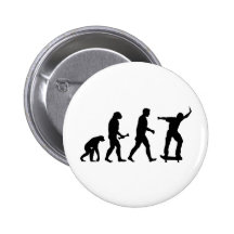 Skateboard Evolution Pinback Buttons