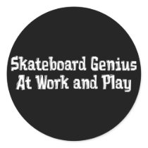 Skateboard Genius Gifts stickers