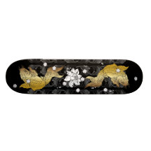 Skateboard Koi gold