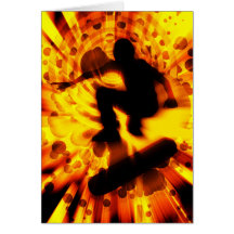 skateboard light explosion cards