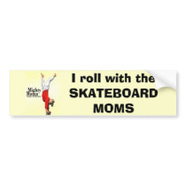 Skateboard Moms Bumper Sticker bumper stickers