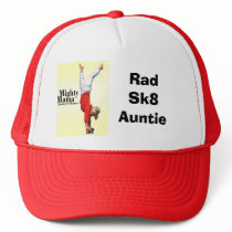 Skateboard Moms "Rad Sk8 Auntie" Trucker Hat