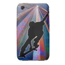 Skateboard on a Building Ray Iphone 3 Cover