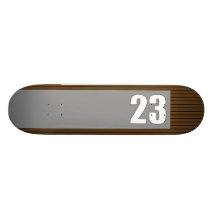 skateboard > panel on stripe [grey+chocolate]