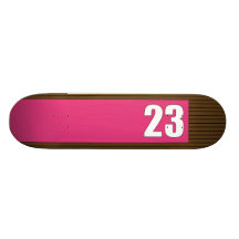 skateboard > panel on stripe [pink+chocolate]