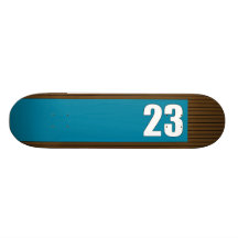 skateboard > panel on stripe [teal+chocolate]
