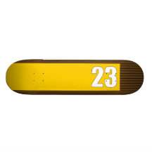 skateboard > panel on stripe [yellow+chocolate]