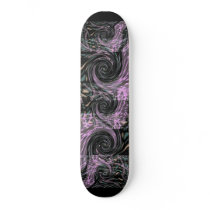 Skateboard Pink Swirl by shanmaree Skateboard Pink Swirl