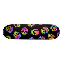 Skateboard - POP ART SKULLS