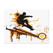 skateboard postcard