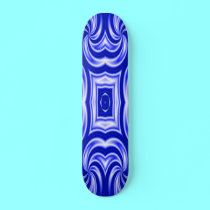 Skateboard: Psychedelic Blue Warp by Artists4God Skateboard: Psychedelic Blue Warp