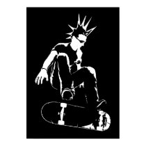skateboard punk posters by asyrum skateboard punk posters