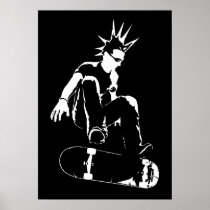 skateboard punk print