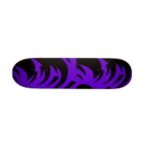 Skateboard purple n black retro customizeable