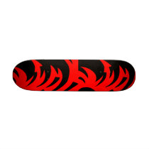 Skateboard red n black retro customizeable