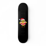 Skateboard Santa Chick