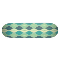 Skateboard Seamless retro pattern