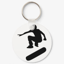 skateboard silhouette keychains