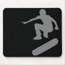 skateboard. silhouettes. mousepads