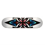 Skateboard, Spearhead Flower, Blue Red