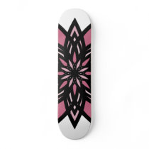 Skateboard, Star Flower, Pink