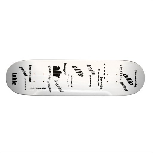 Skateboard Terms Zazzle
