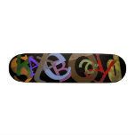 Skateboard Text Designed