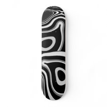 Skateboard Ultra Modern Black White Grey Abstract