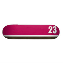 skateboard > vertical stripe [hot pink+chocolate]