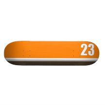 skateboard > vertical stripe [orange+chocolate]