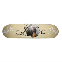 Skateboard with American Eagle Design