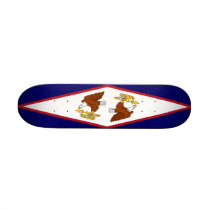 Skateboard with flag of American Samoa