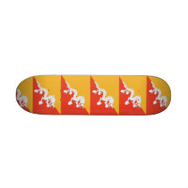 Skateboard with flag of Bhutan