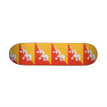 Skateboard with flag of Bhutan
