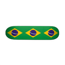 Skateboard with flag of Brazil