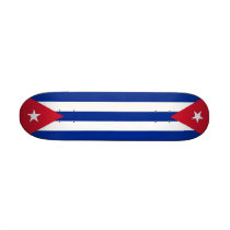 Skateboard with flag of Cuba