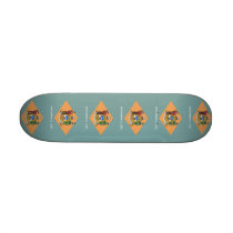 Skateboard with flag of Delaware