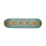 Skateboard with flag of Delaware