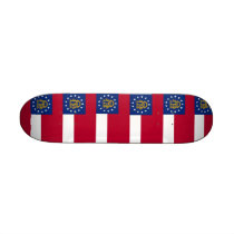 Skateboard with flag of Georgia