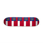 Skateboard with flag of Georgia