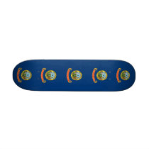 Skateboard with flag of Idaho